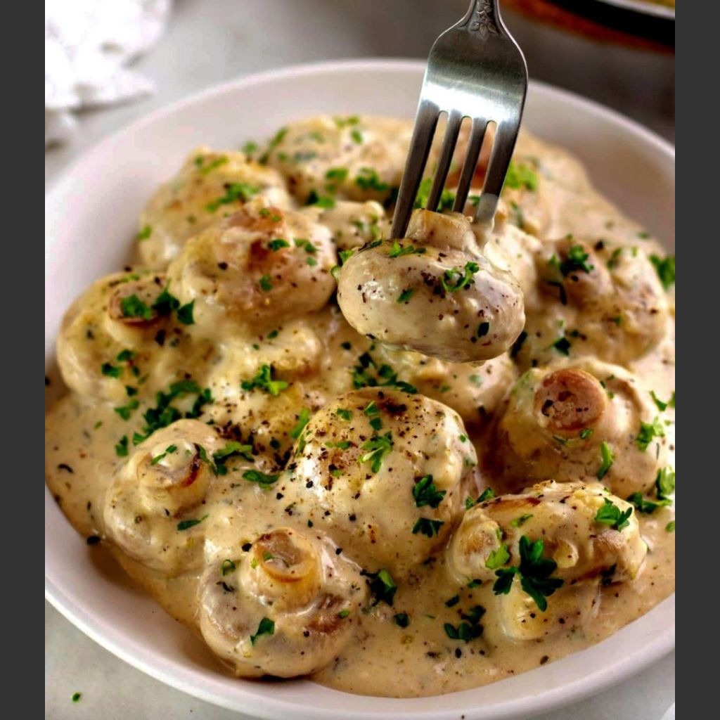 GARLIC PARMESAN MUSHROOMS