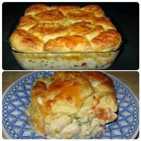 Chicken and Biscuits Casserole