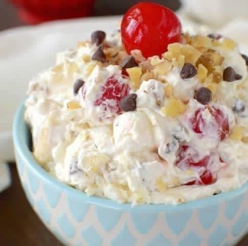 Banana Split Fluff Salad