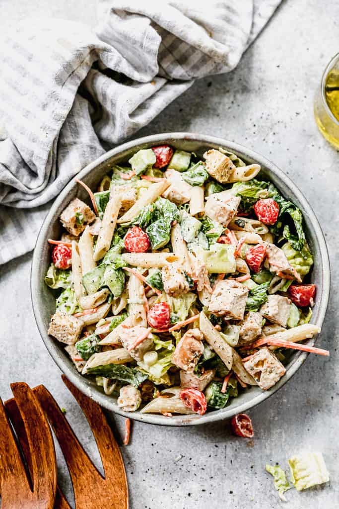 Chicken Caesar Pasta Salad