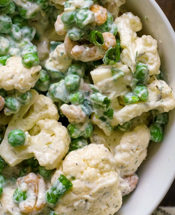 Creamy Cauliflower Cashew Salad