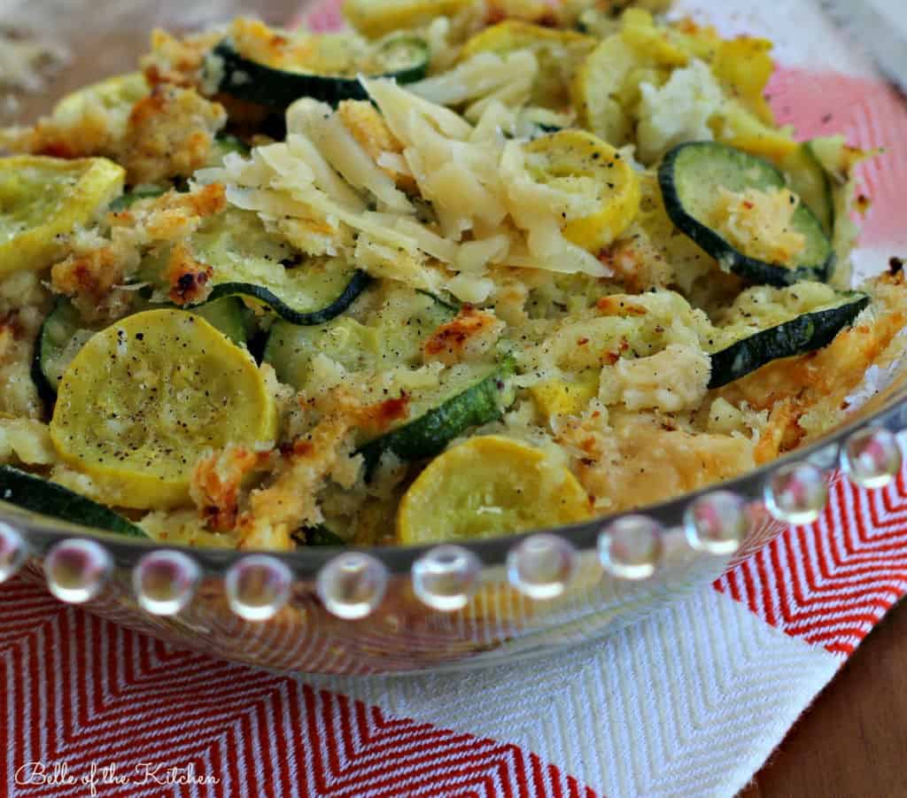 ZUCCHINI GRATIN WITH YELLOW SQUASH