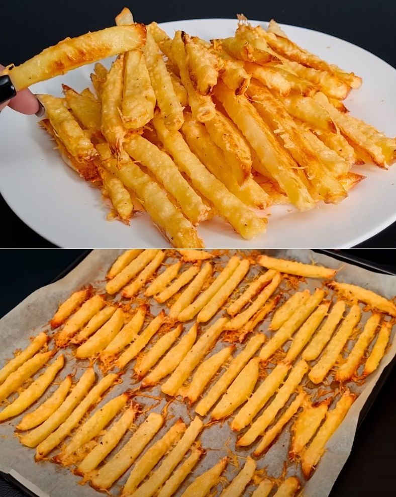 Baked Parmesan Potato Fries: A Crispy, Cheesy Delight