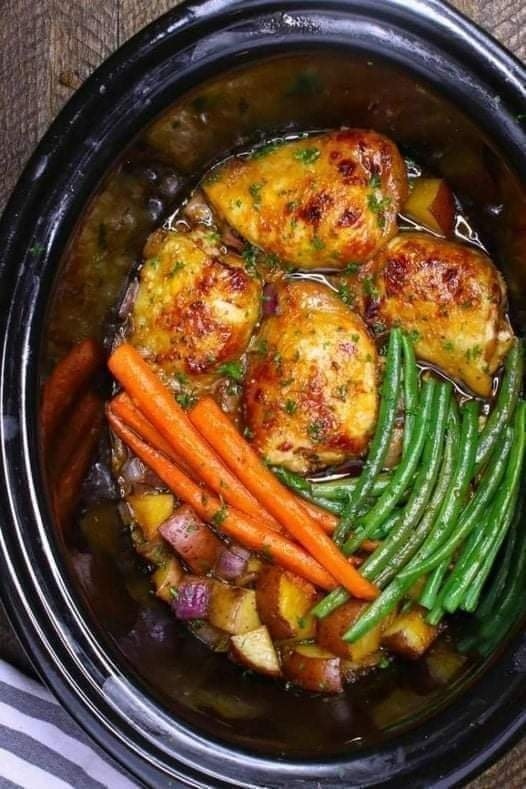 Slow Cooker Honey Garlic Chicken