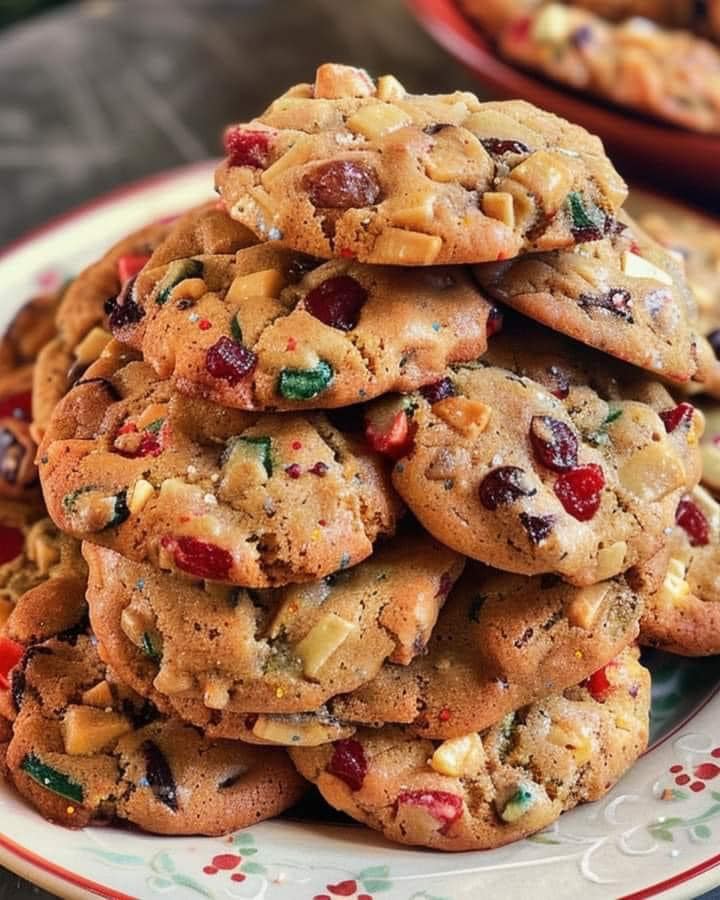 Decadent Chewy Fruitcake Cookies