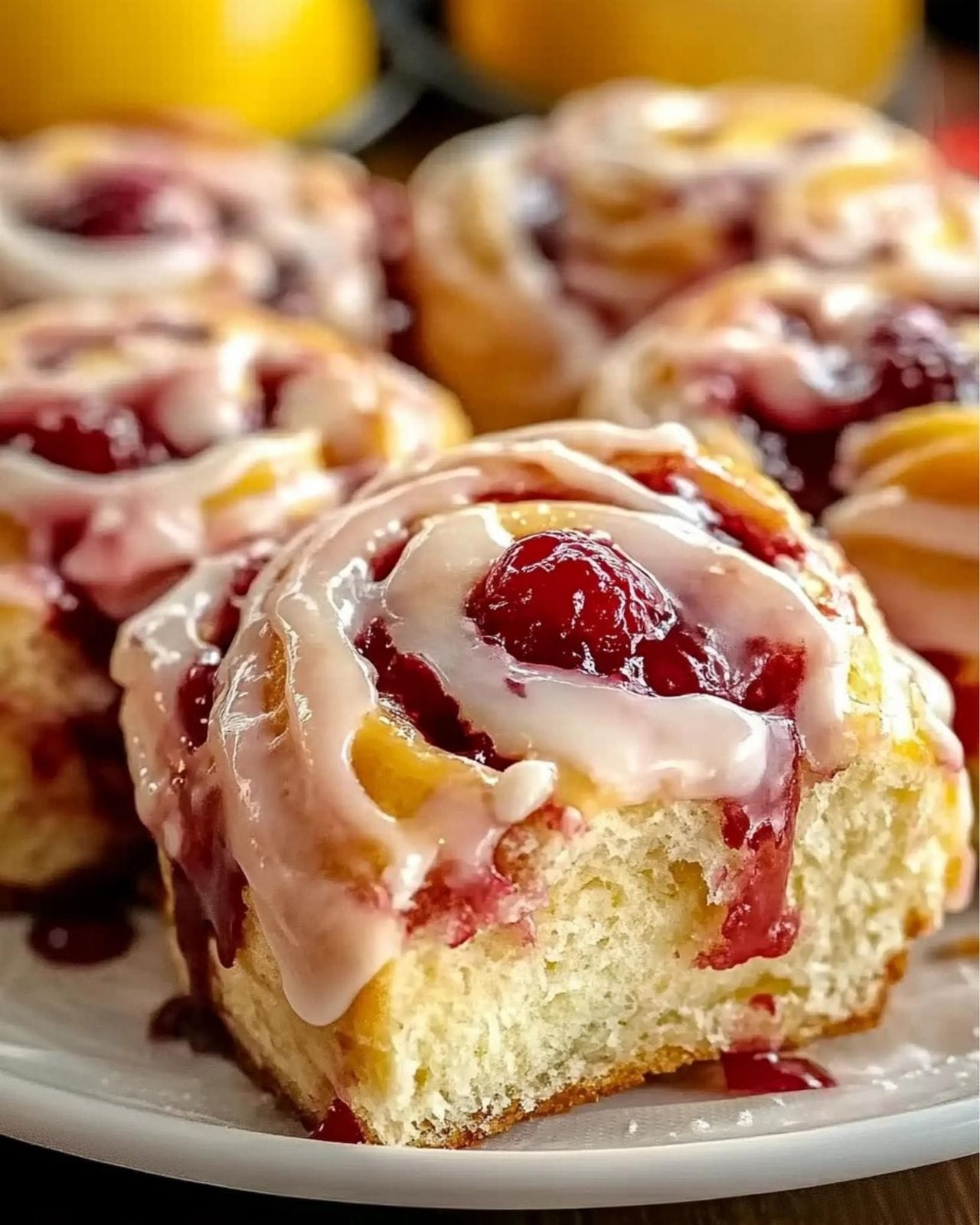 Raspberry Lemon Rolls