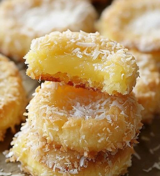 Heavenly Coconut Lemon Curd Cookies