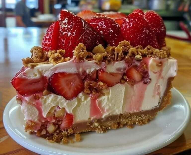 Strawberry Crunch Pound Cak