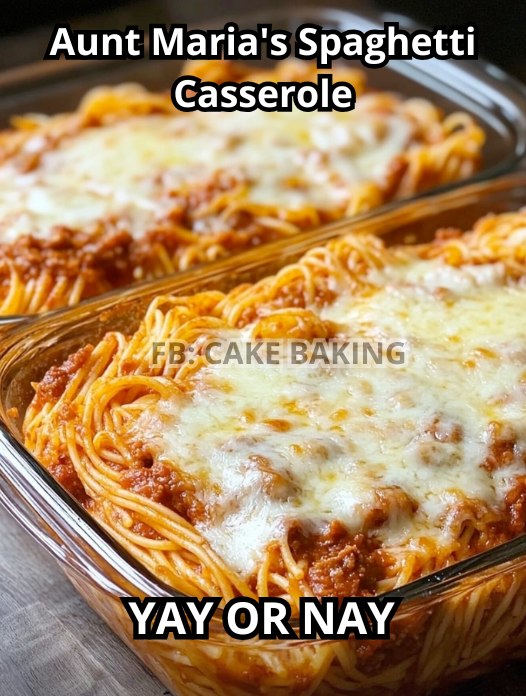 Aunt Maria’s Spaghetti Casserole