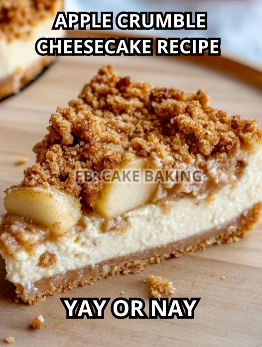 Apple Crumble Cheesecake 