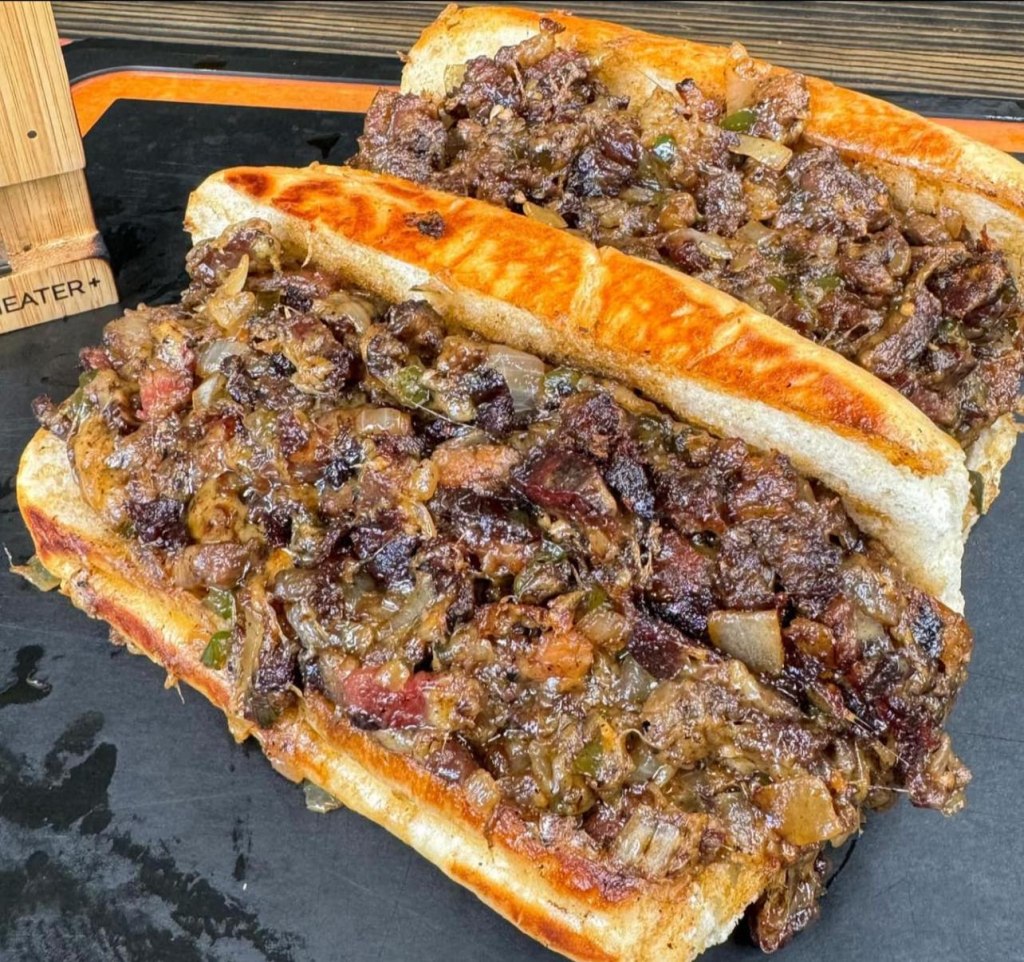 Smoked Brisket Cheesesteaks