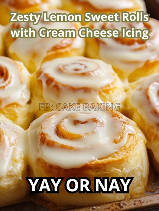 Zesty Lemon Sweet Rolls with Cream Cheese Icing