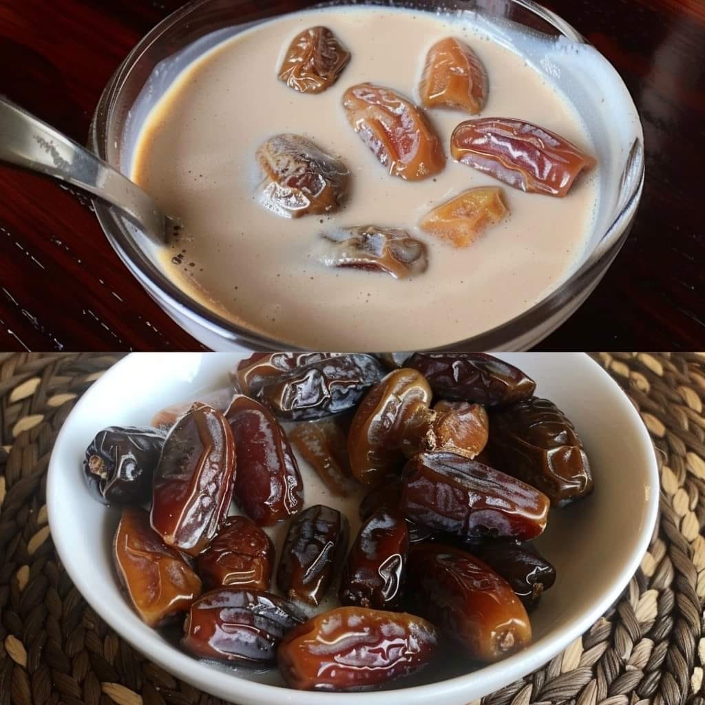 I pour hot milk into the dates and the result was amazing! A recipe in 5 minutes!