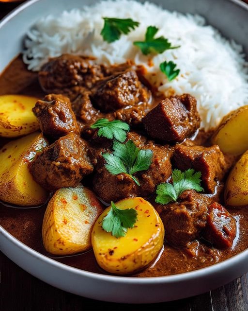 Caribbean Beef Curry with Potatoes