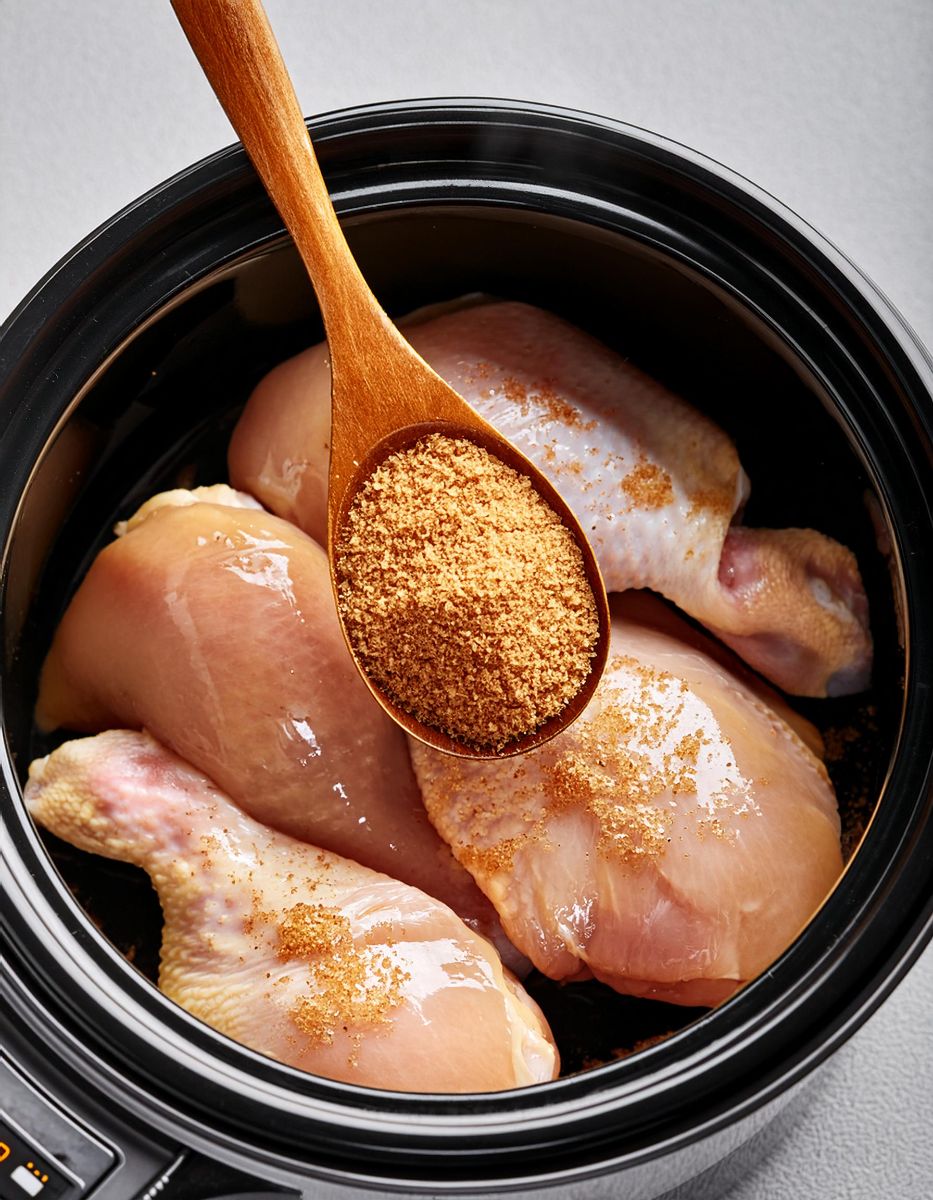 Drop in chicken and a scoop of brown sugar into the slow cooker to rustle up a dish just like the one from your preferred takeout spot.