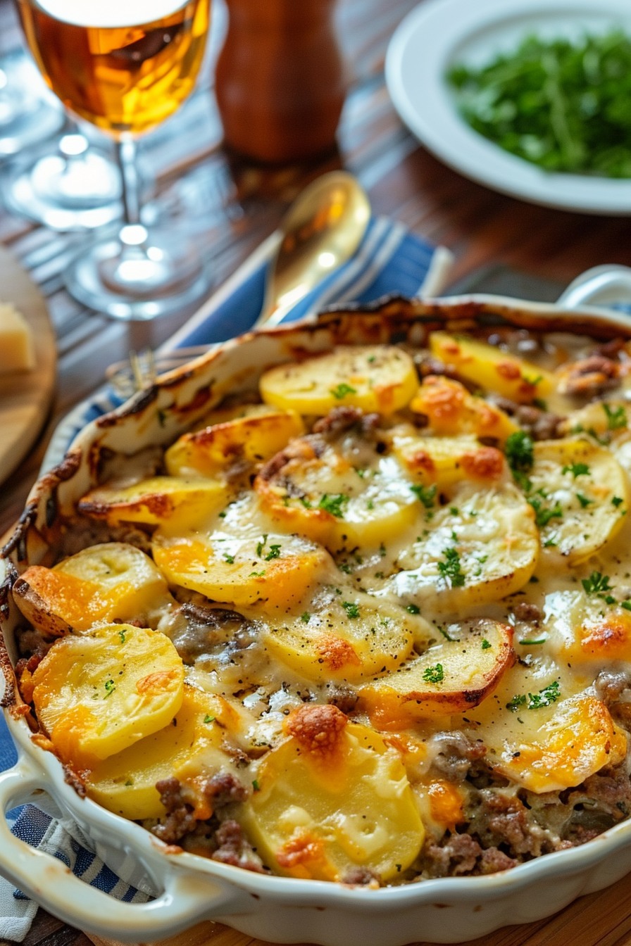 Easy Hamburger Potato Casserole