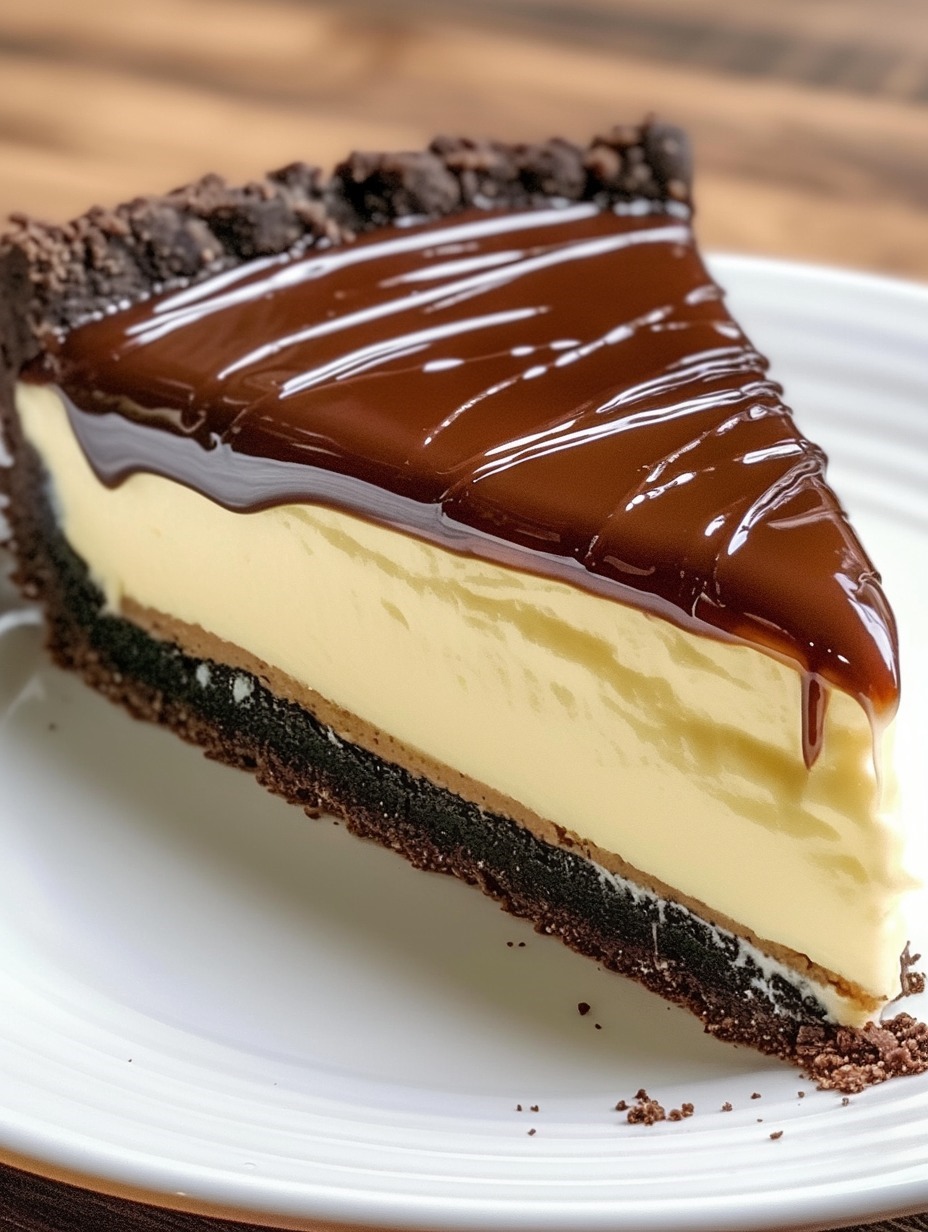 Boston Cream Pie Cheesecake