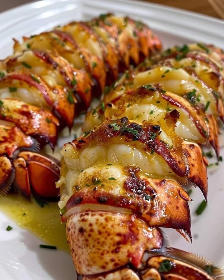 Indulge in a taste of the sea with these Garlic Butter Lobster Tails! 