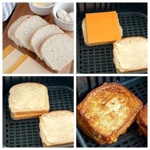 easy air fryer grilled cheese sandwiches