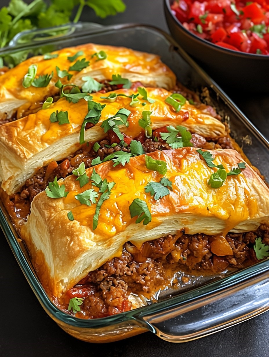 Pillsbury Crescent Roll Taco Bake Recipe