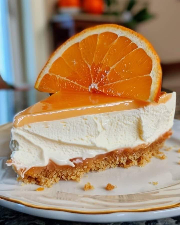 No-Bake Orange Creamsicle Cheesecake