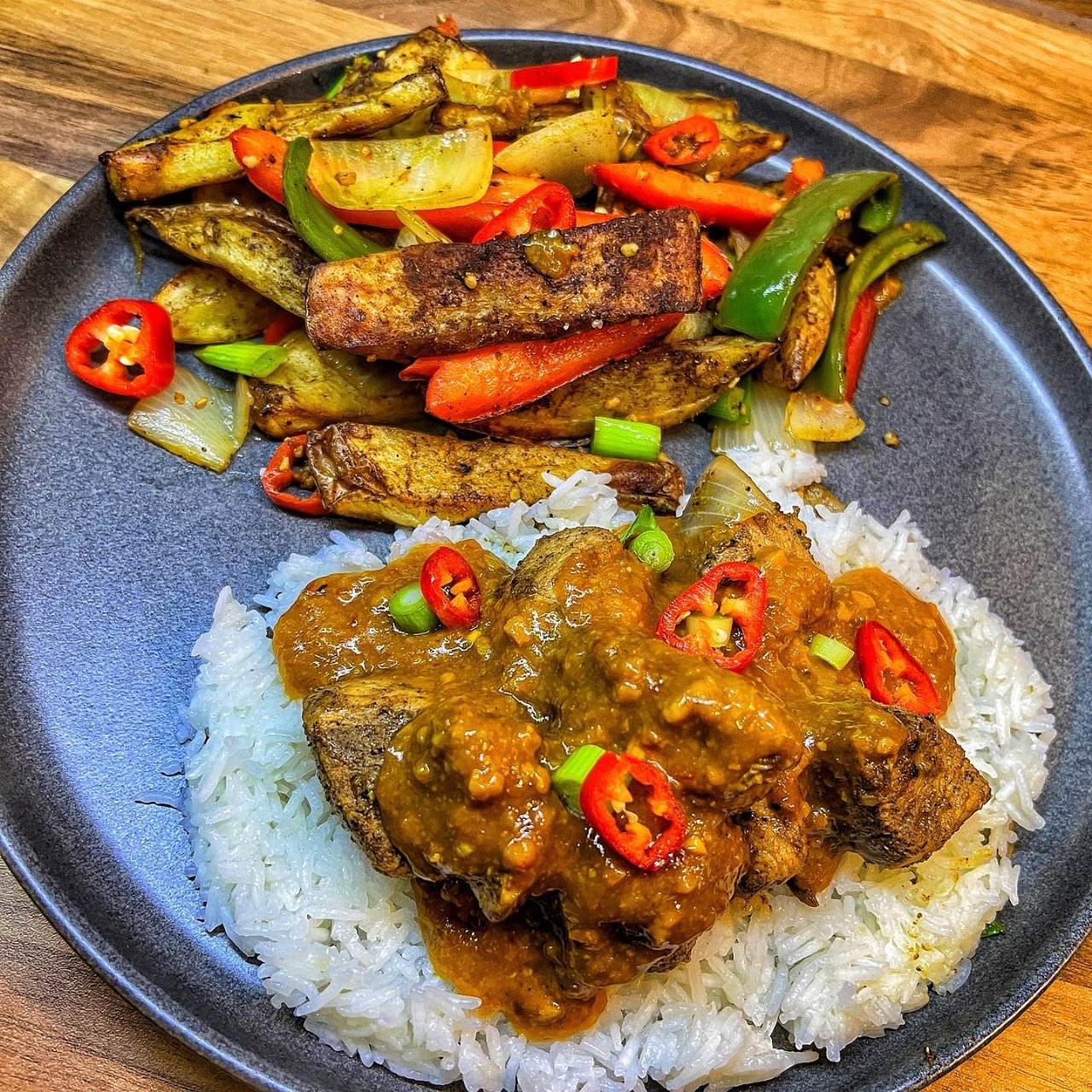 Salt and Pepper Chicken & Chips with Satay Sauce Recipe