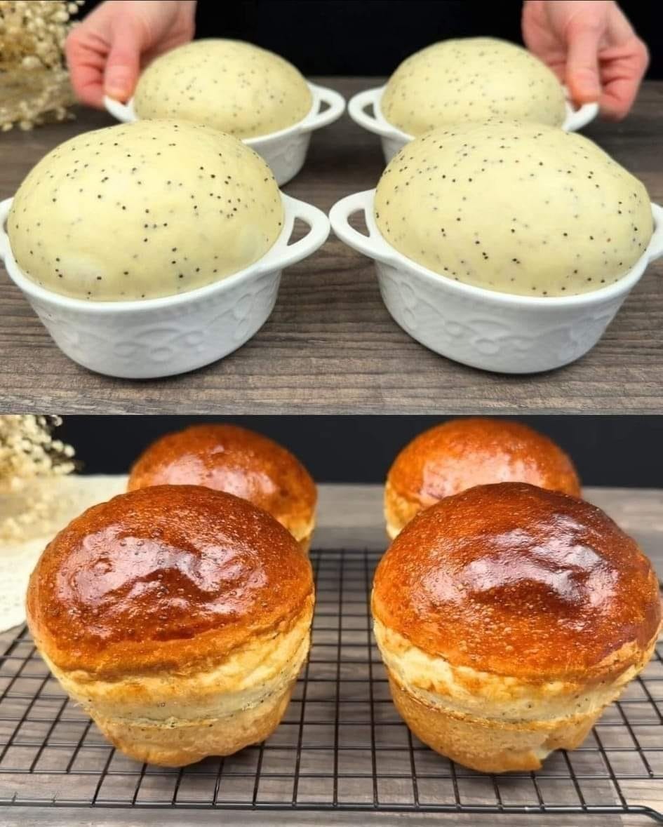 Poppy Seed Brioche Rolls Recipe