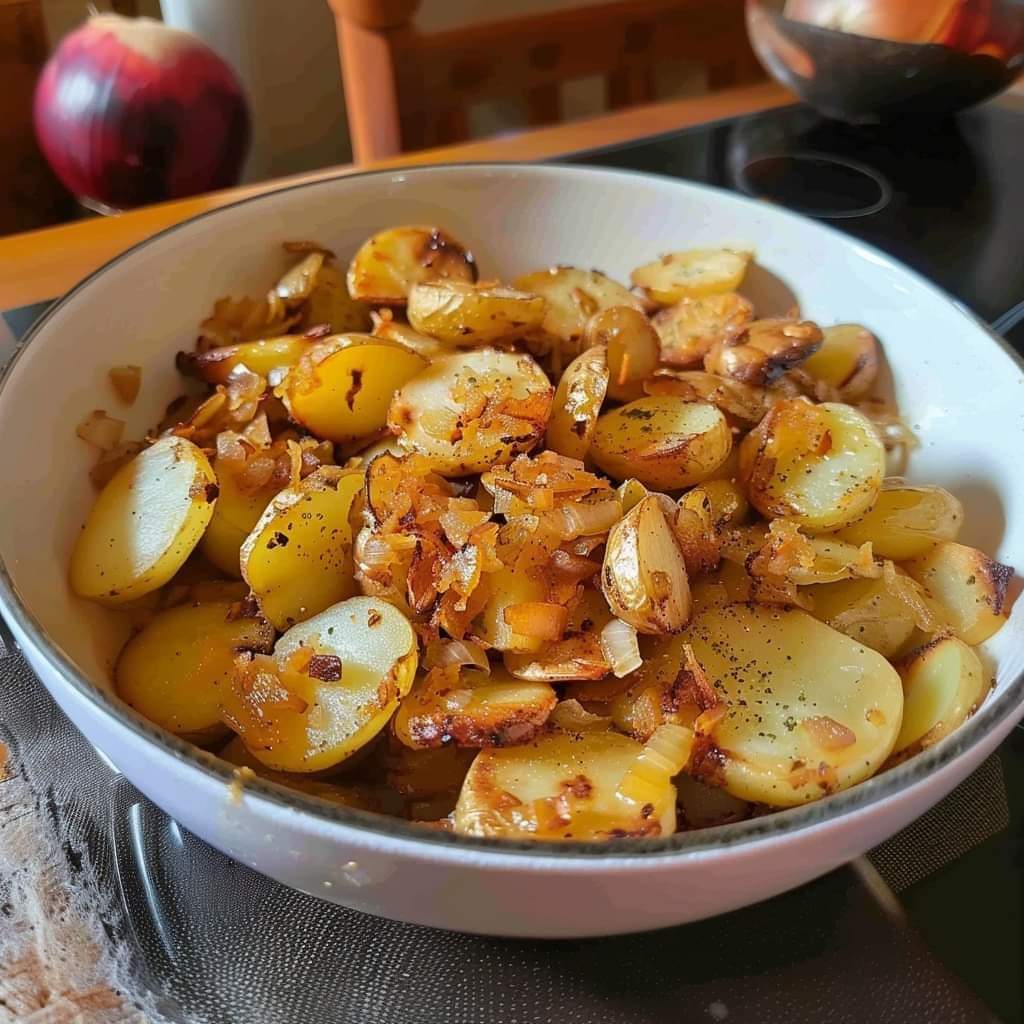 FRIED POTATOES AND ONIONS