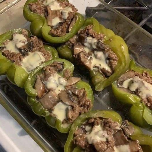 Buffalo Chicken Stuffed Bell Peppers