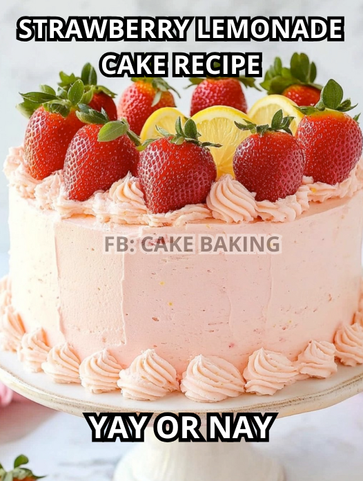 Strawberry Lemonade Cake Recipe